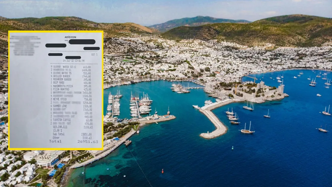 Bodrum'daki bir restoranda ödenen 27 bin liralık hesap gündem oldu