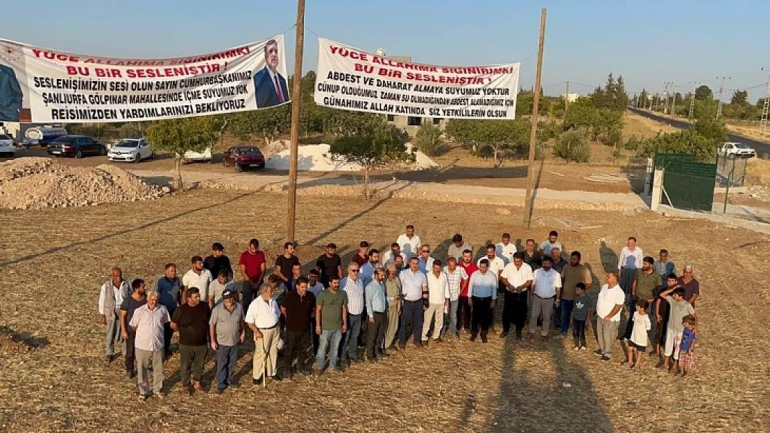 Bölge halkı su sıkıntısına böyle isyan etti: Boy abdesti alamıyoruz, günahımız yetkililerin olsun