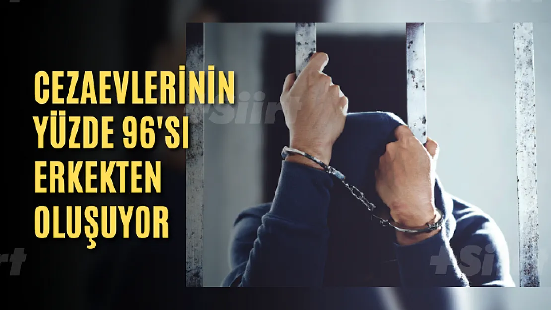 Cezaevlerinin yüzde 96'sı erkekten oluşuyor