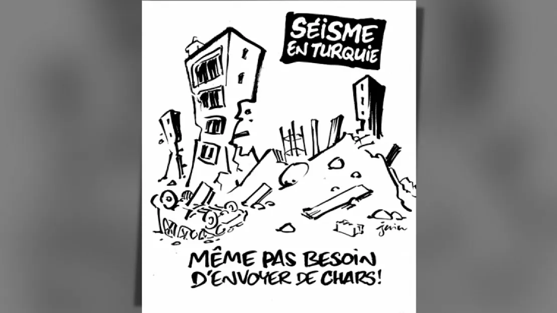 Charlie Hebdo'dan açlak paylaşım! Depremle alay etti