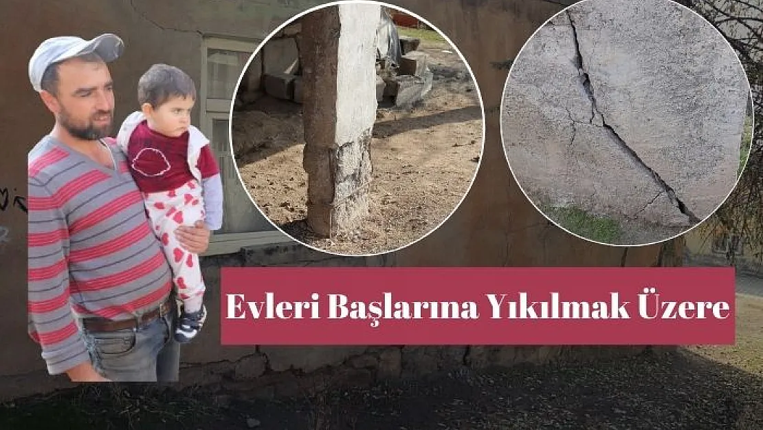 Siirt'te Evleri Başlarına Yıkılmak Üzere Olan Aile Yardım Bekliyor