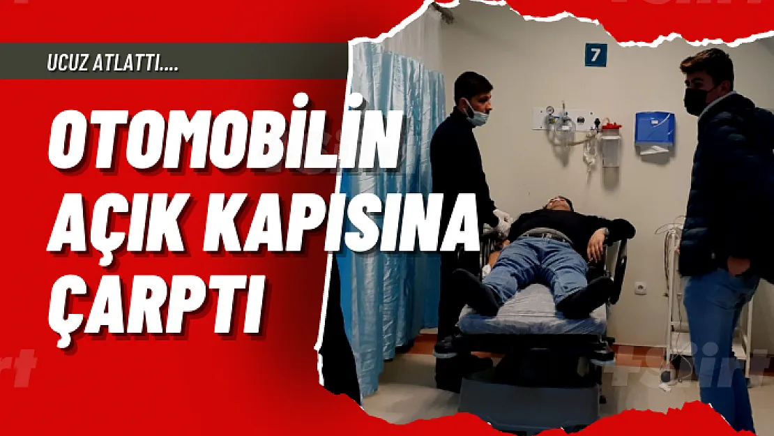 Siirt'te Otomobilin Açık Kapısına Çarpan Motosikletli Yaralandı