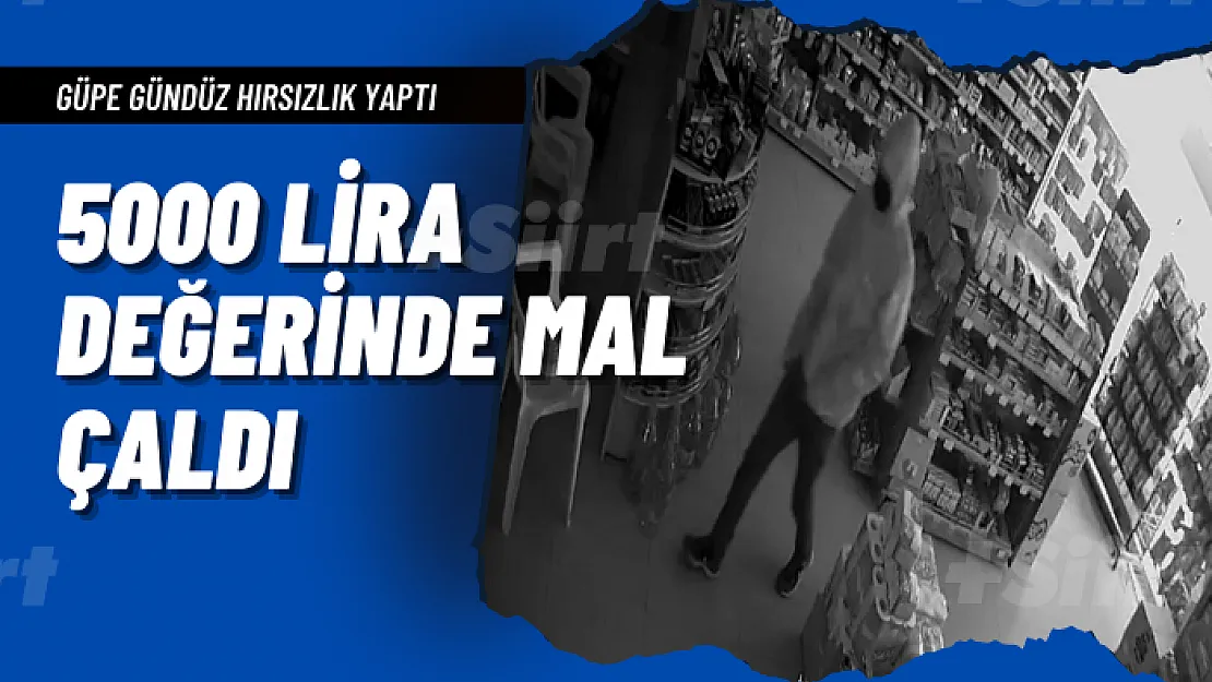 Siirt'te Marketten Para, Sigara ve Alkol Çalan Hırsız Güvenlik Kamerasında