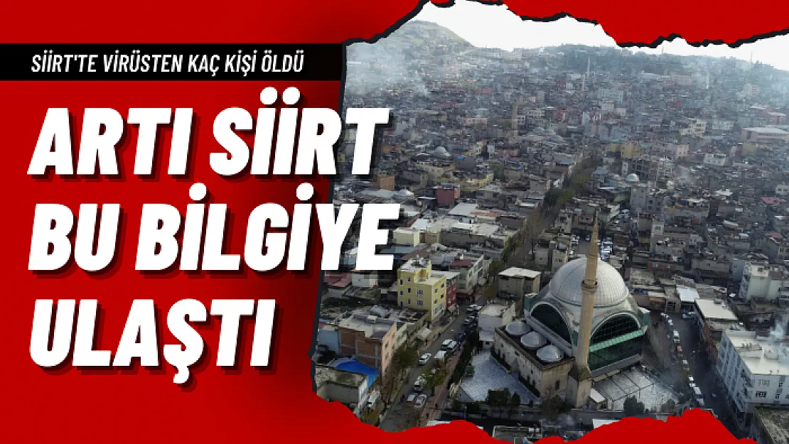 Siirt'te 1 Yılda Koronavirüse Kaç Kişi Yakalandı ve Kaç Kişi Vefat Etti? İşte Cevabı