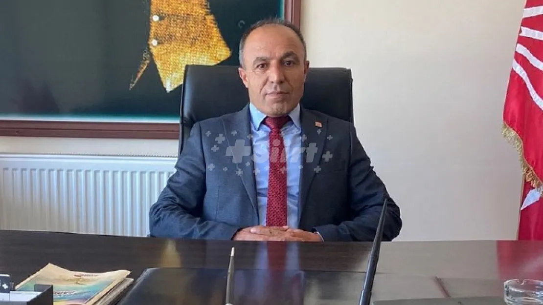 CHP Siirt İl Başkanından  'Değişim' Açıklaması