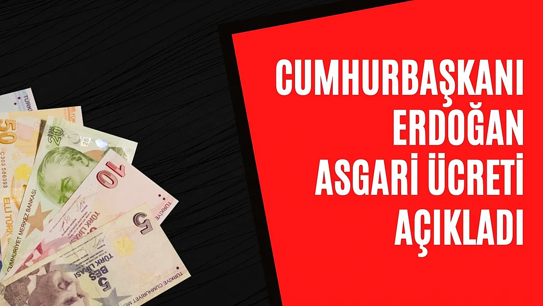 Cumhurbaşkanı Erdoğan asgari ücreti açıkladı