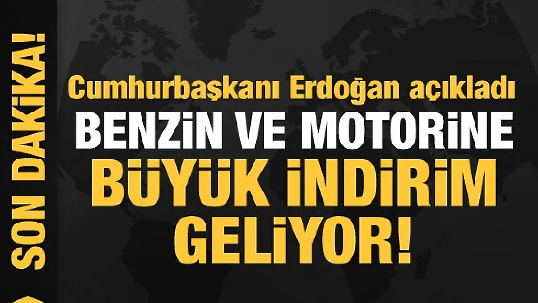 Erdoğan, Akaryakıtta beklenen indirimi açıkladı
