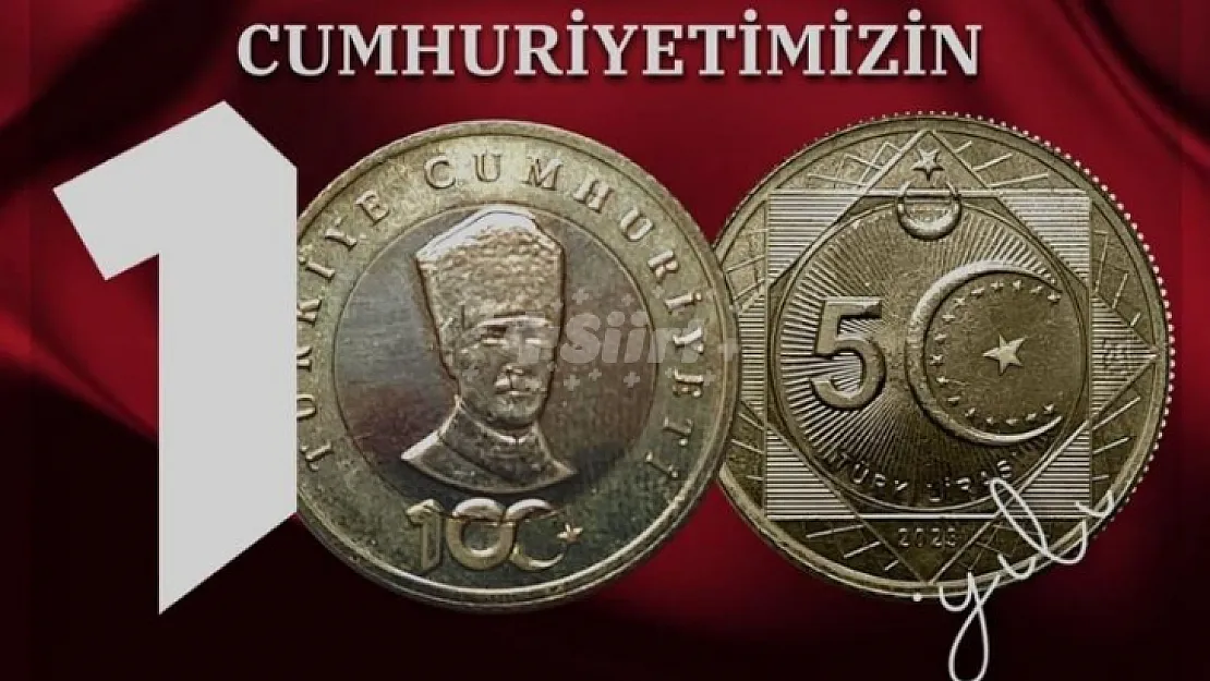 Cumhuriyet'in 100. yılına özel üretti! 5 liralık madeni hatıra parası