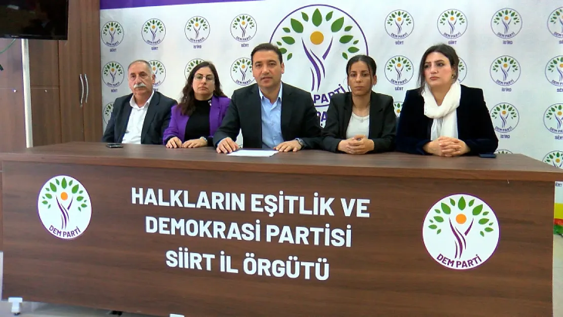 DEM Parti Siirt İl Yönetimi Siirt Halkını Oy Kullanmaya Davet Etti