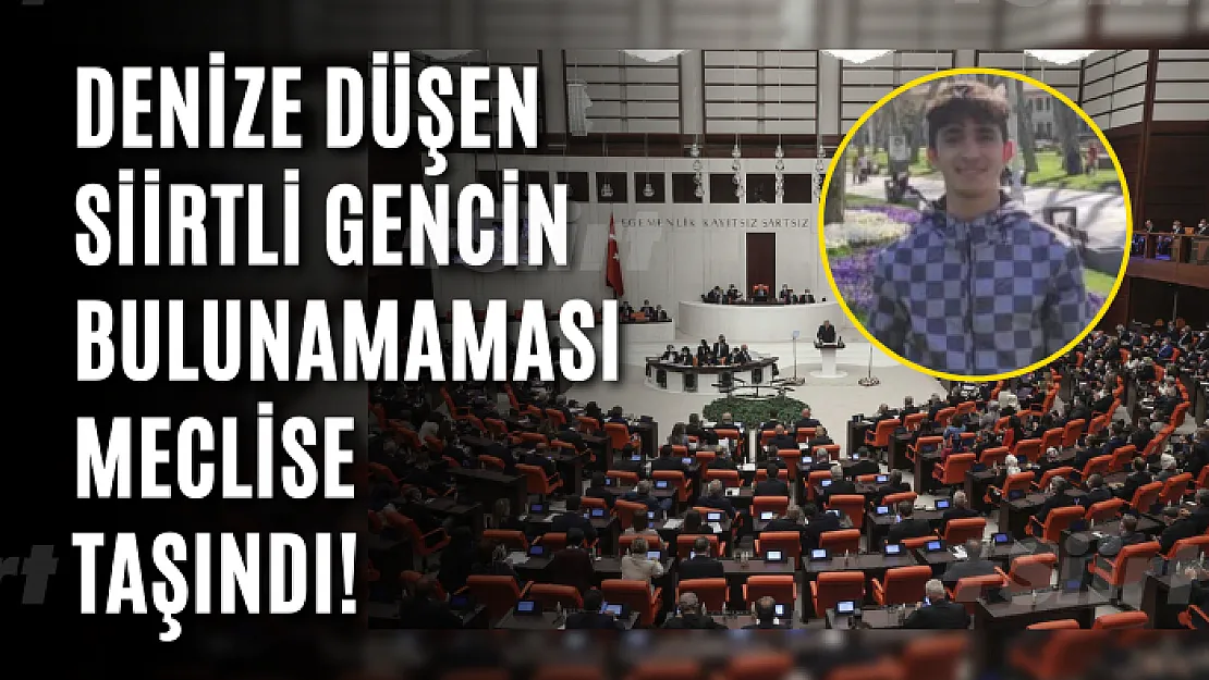 Denize Düşen Siirtli Gencin Bulunamaması Meclise Taşındı!