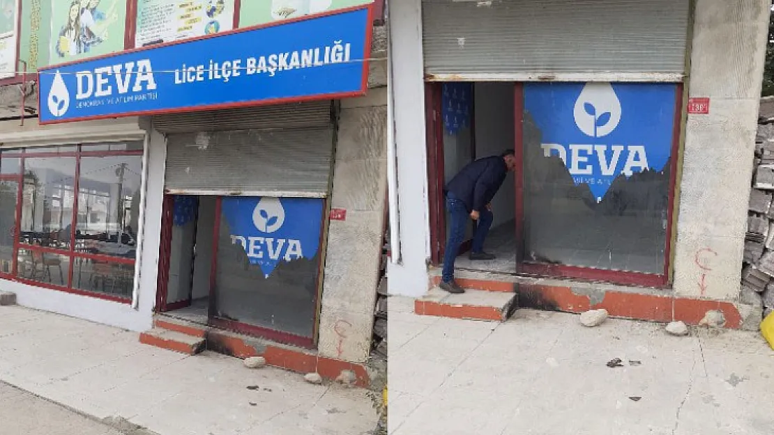 DEVA Partisi binasına molotoflu saldırı