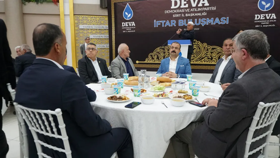 Deva Partisi Siirt il Başkanlığı İftarda Buluştu