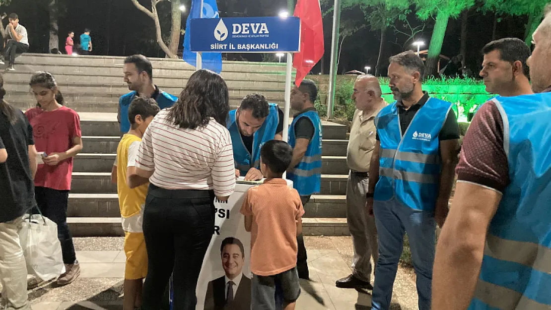 DEVA Partisi Siirt'te Çalışmalarına Hız Verdi!