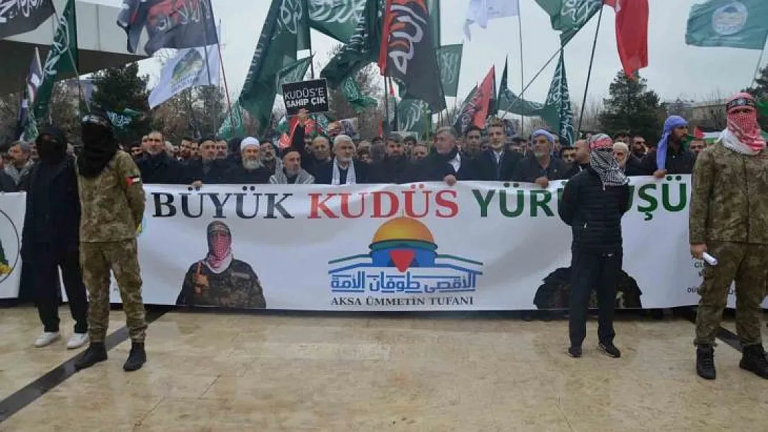 Diyarbakır'da 'Büyük Kudüs Yürüyüşü' yapıldı