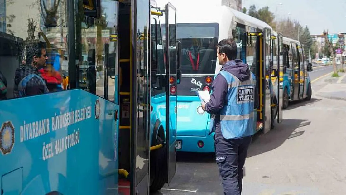 Diyarbakır'da zabıtadan toplu taşıma araçlarına abonman kart denetimi