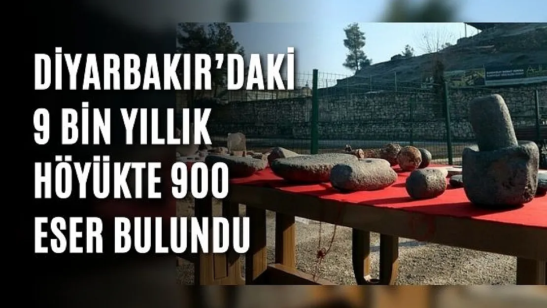 Diyarbakır'daki 9 bin yıllık höyükte 900 eser bulundu