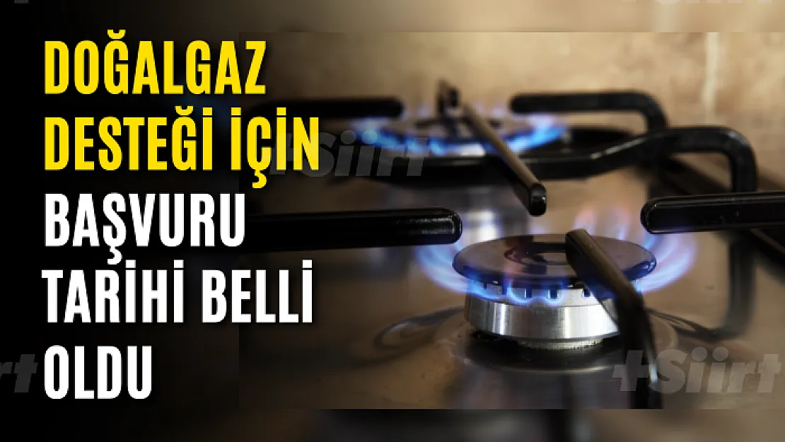 Doğalgaz desteği için başvuru tarihi belli oldu