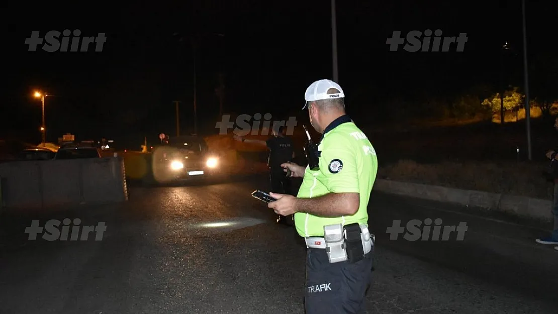 Siirt'te gece radar uygulamasına dikkat