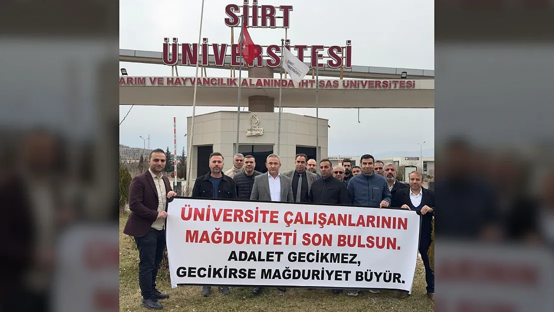 Eğitim-Bir-Sen Siirt Temsilcisi Tuncer Kaçhan: 'Üniversite Çalışanlarının Mağduriyeti Son Bulsun!'