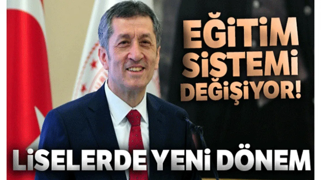 Liselerde yeni eğitim sistemi açıklandı