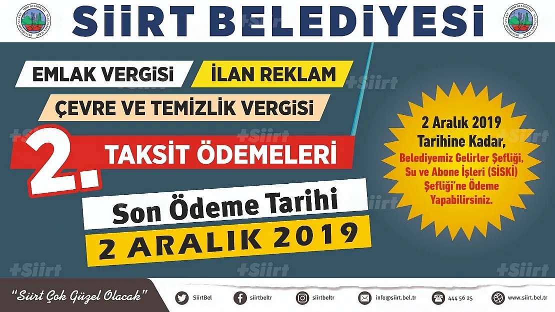 Emlak Vergisi İkinci Taksit Son Ödeme Tarihi Açıklandı!