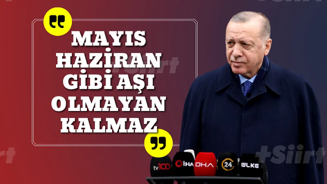 Cumhurbaşkanı Erdoğan, koronavirüs aşılama kampanyasını değerlendirdi