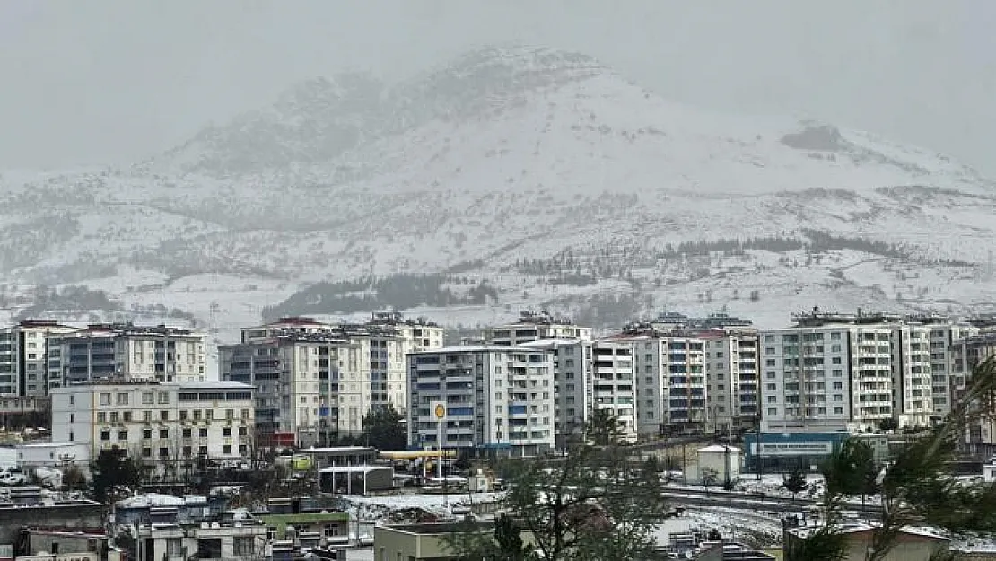 Ergani kar yağışı sonrası beyaza büründü