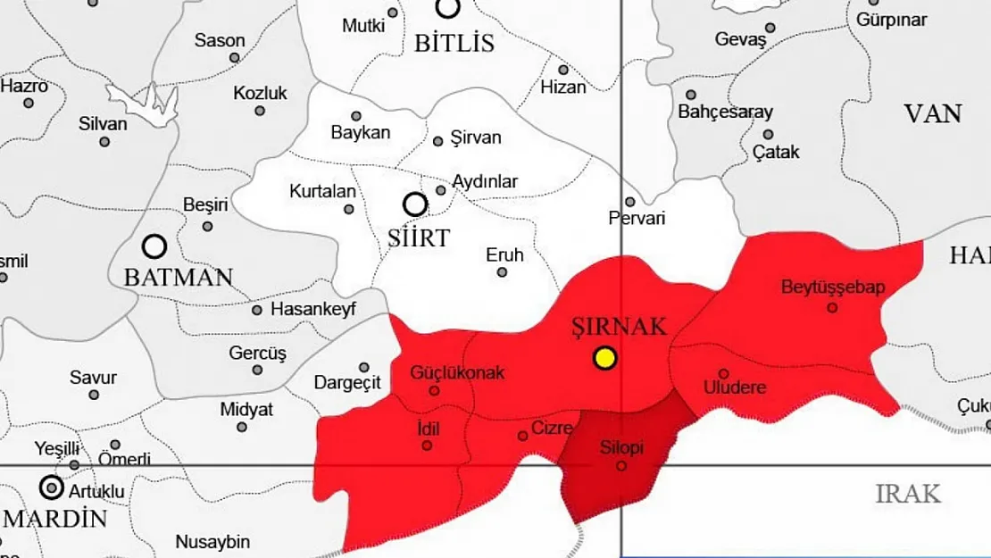 Eruh ve Pervari, TPAO Şırnak Bölge Müdürlüğü'ne Bağlandı