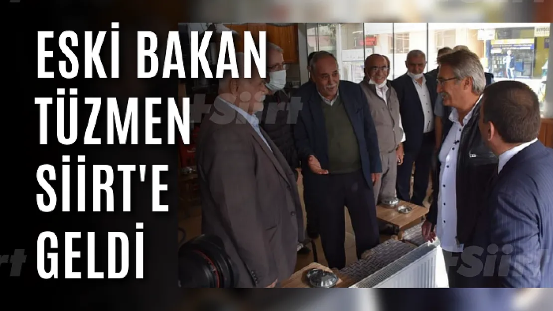 Eski Bakan Tüzmen Siirt'e geldi