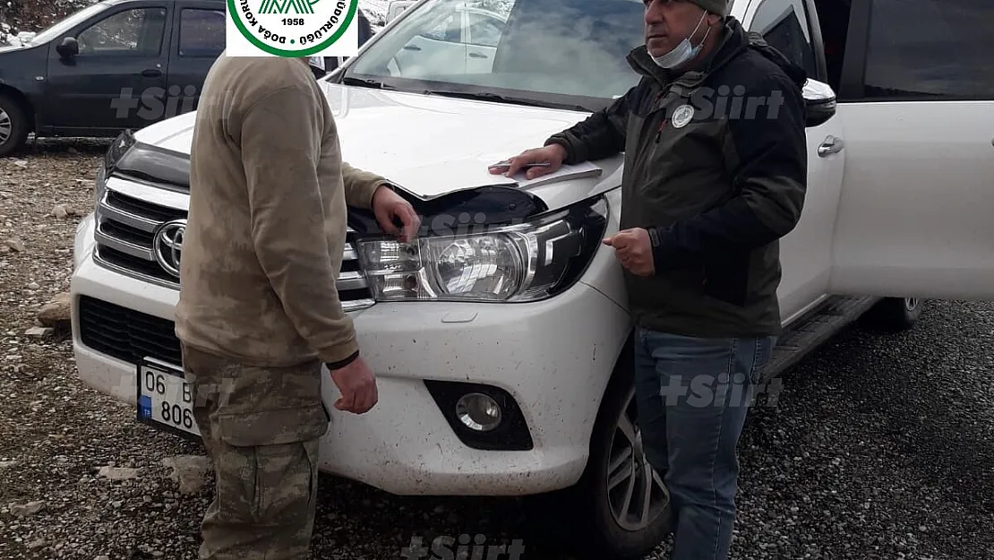 Siirt'te Kaçak Avcılık Yapan Kişiye Ceza Kesildi