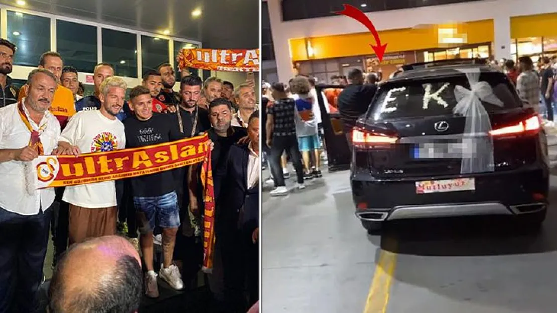 Fanatik damat, düğün çıkışı gelini eve bırakıp Galatasaray'ın yeni transferleri Mertens ve Torreira'yı karşılamaya gitti