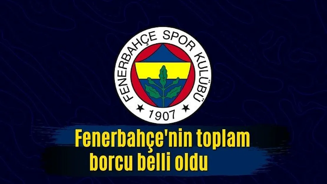 Fenerbahçe'nin toplam borcu belli oldu