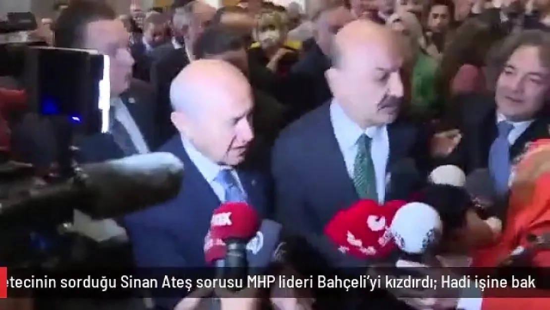 Gazetecinin sorduğu Sinan Ateş sorusu, MHP lideri Bahçeli'yi kızdırdı: Hadi işine bak