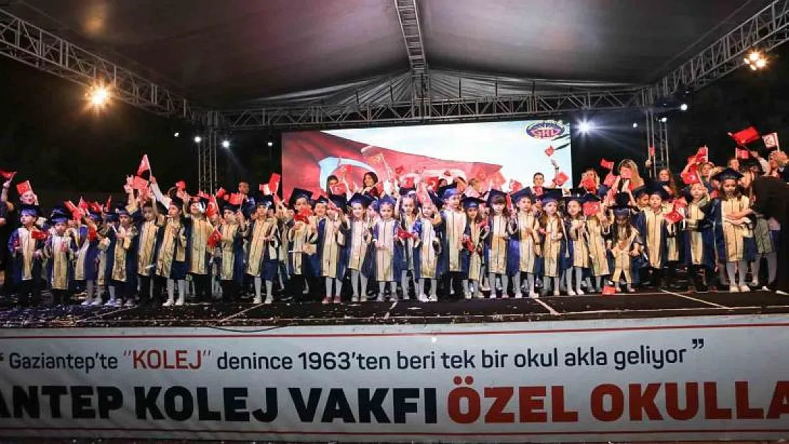 Gaziantep Kolej Vakfı Anaokulu'nda coşkulu kep töreni