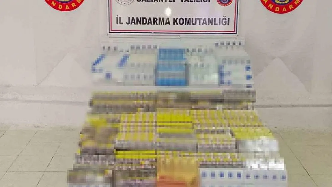 Gaziantep'te 1 milyon lira değerinde kaçak sigara ele geçirildi