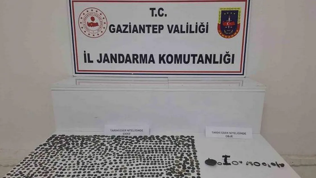 Gaziantep'te 913 adet tarihi eser niteliğinde sikke ele geçirildi