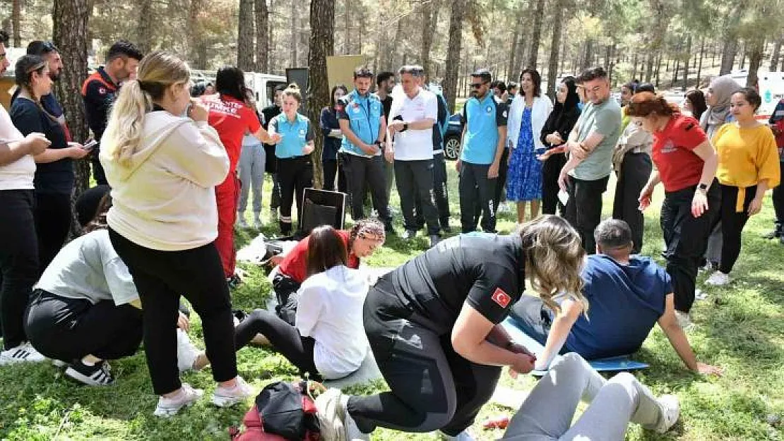 Gaziantep'te gerçeği aratmayan afet tatbikatı