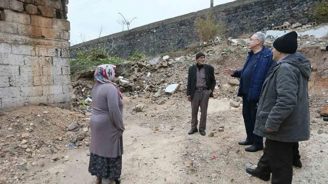 Gaziantep'te yoğun yağışın ardından su baskını olan evlere destek