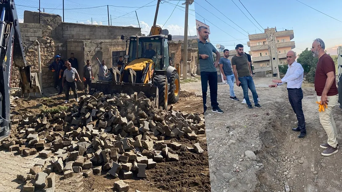 Gökçebağ Beldesi'nde Mahalle Yolları Yeniden Yapılıyor