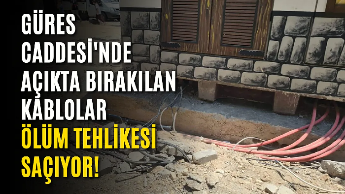 Güres Caddesi'nde Açıkta Bırakılan Trafo Kabloları Ölüm Tehlikesi Saçıyor!