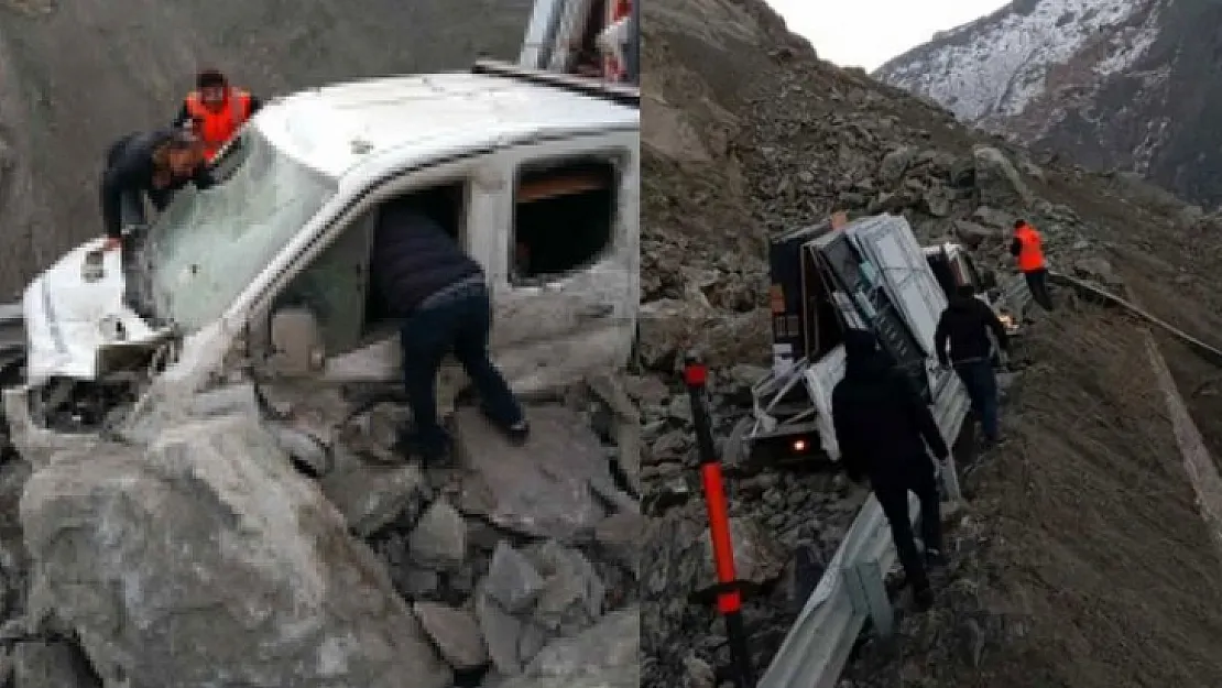 Hakkari'de heyelan: Yaralılar var!