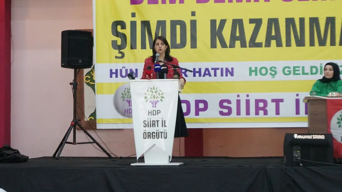 HDP Eş Genel Başkanı Pervin Buldan Siirt'te Önemli Açıklamalarda Bulundu