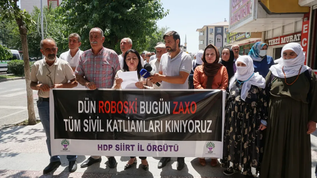 HDP Siirt İl Örgütünden Zaho Açıklaması