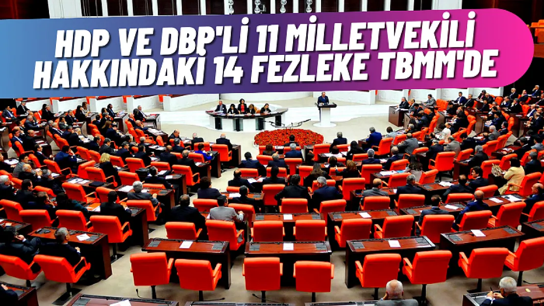 HDP ve DBP'li 11 milletvekili hakkındaki 14 fezleke TBMM'de