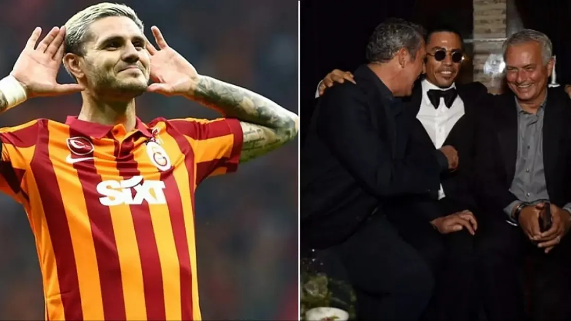 Icardi'den Ali Koç ve Mourinho ile fotoğraf paylaşan Nusret'e eşi benzeri görülmemiş yorum