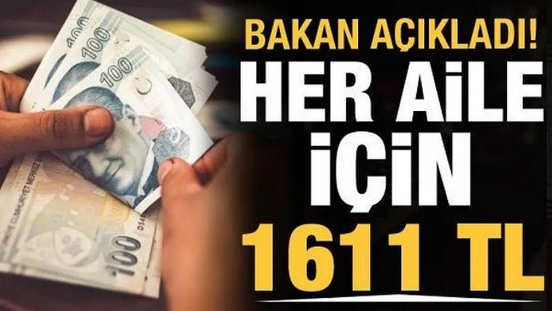 Sosyal ve Ekonomik Destek miktarına zam geldi: Her aile için 1.611 TL