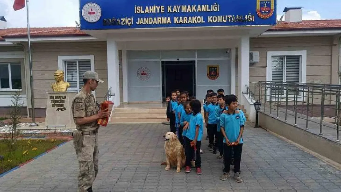 İlkokul öğrencilerinden jandarmaya ziyaret