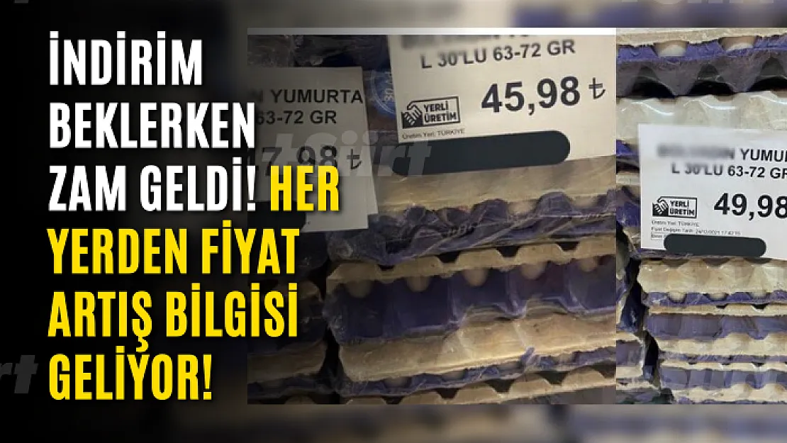 İndirim beklerken zam geldi! Her yerden fiyat artış bilgisi geliyor!