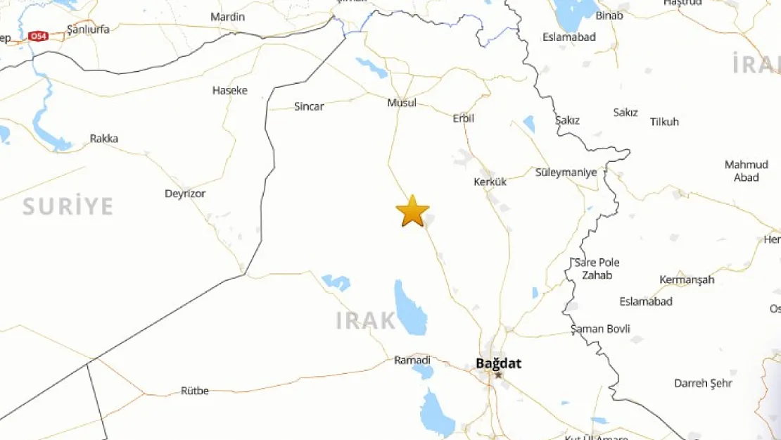 Irak'ın Bayji Bölgesinde 4.5 Büyüklüğünde Deprem Meydana Geldi