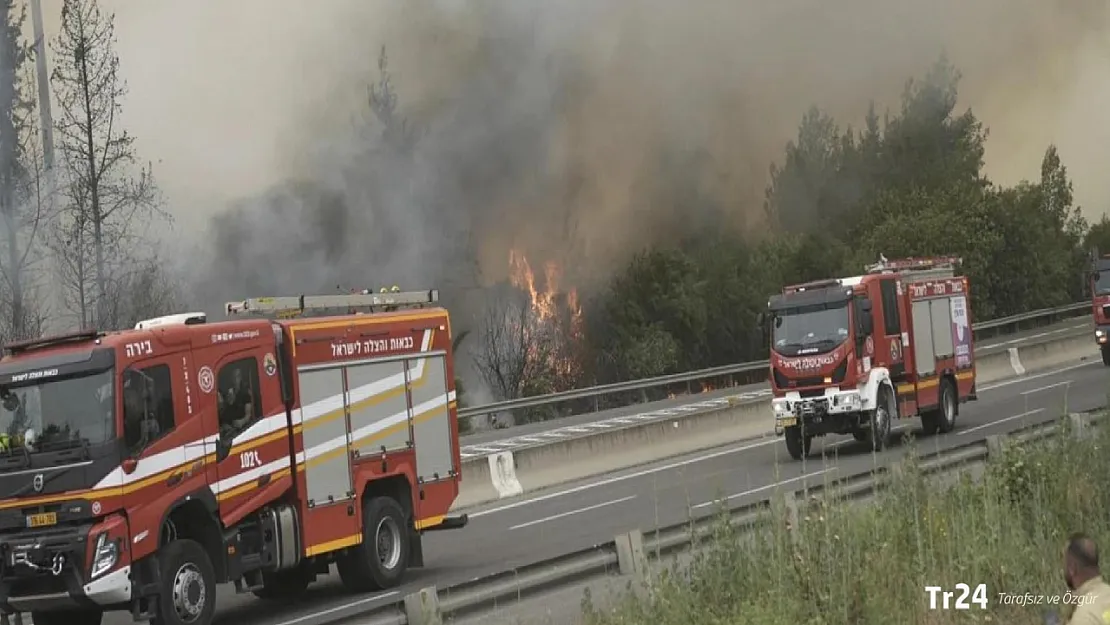 İsrail'de Yangın Felaketi: 7 Bin Kişi Tahliye Edildi, 5 Ülkeye Yardım Çağrısı Yapıldı
